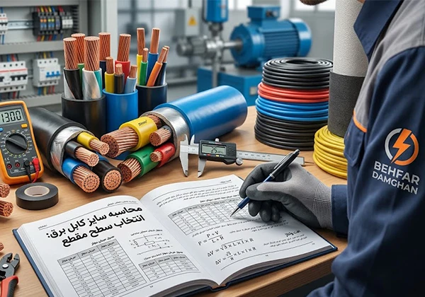 محاسبه سایز کابل برق